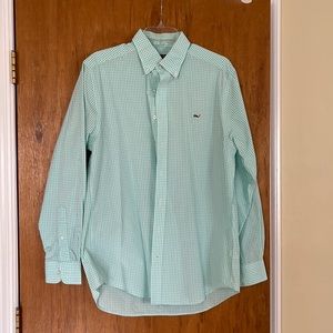 Vineyard Vines Mens Mint Button Down